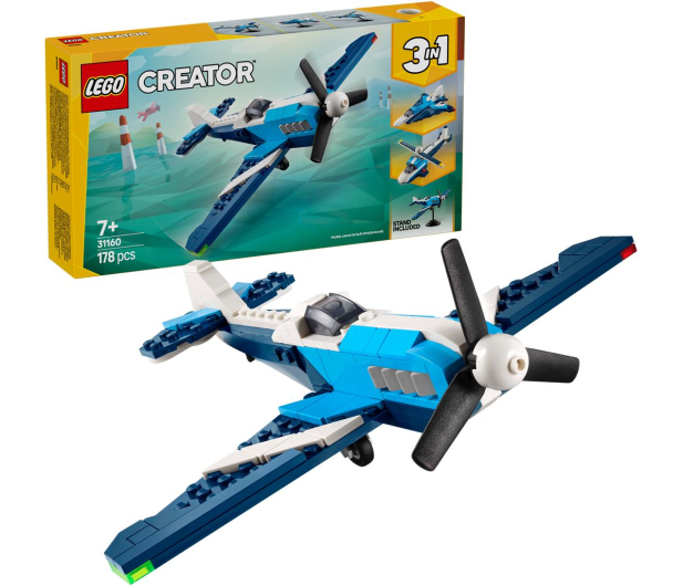LEGO Creator 31160 Statek powietrzny: samolot wyścigowy - 1284263 - zdjęcie 2